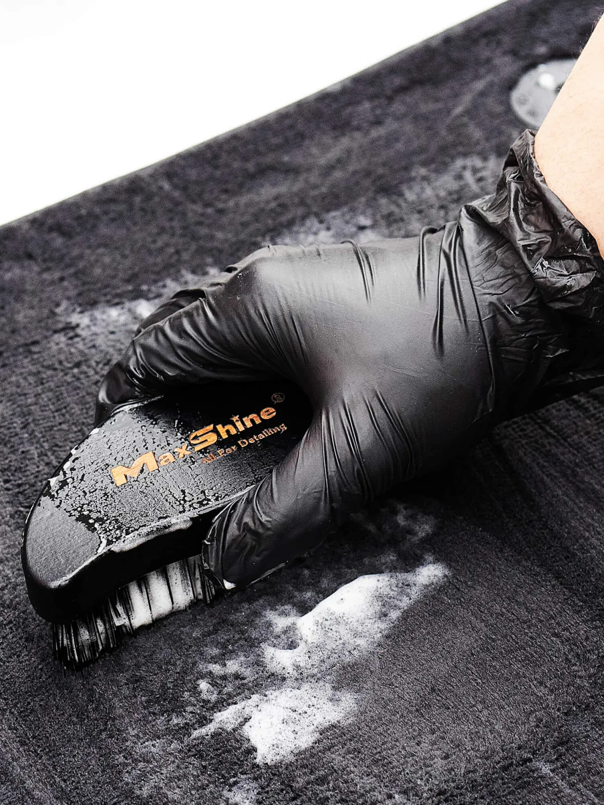 MAXSHINE Szczotka Do Opon Pp + Wood Ergon. Black 