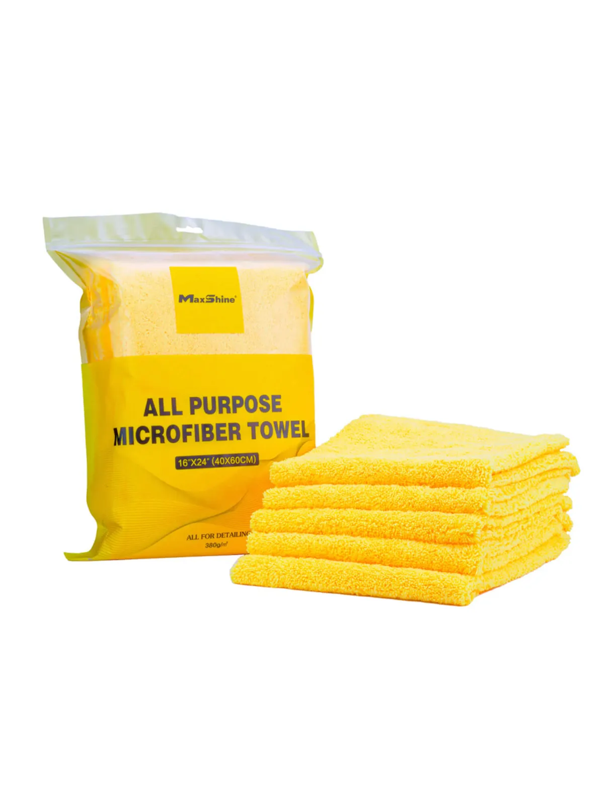 MAXSHINE Ręcznik Pol. Rem. 380G 40X60cm Yel 5-Pack