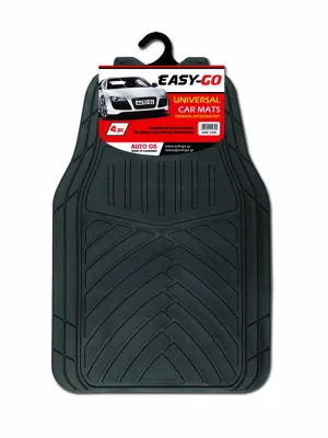 FERAL Dywaniki Easy Go 4Szt Gumowe Czarne