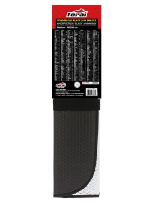 FERAL Osłona Przeciwsłoneczna Uv Czarny Matt 145X6