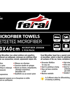 FERAL Mikrofibra Detailing Pro 30X40 Rolka 3Szt