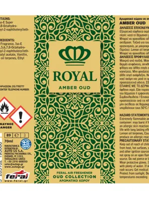 FERAL Zapach Spray Royal Collection Amber 70ml 