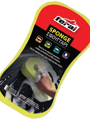FERAL Gąbka Do Mycia Żółta