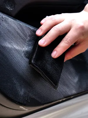 MAXSHINE Scrub Pad Bez Mikrofibry White&Black