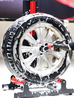 MAXSHINE Stojak Na Koło Detailingowy Black + Red