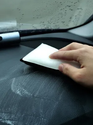 MAXSHINE Scrub Pad Bez Mikrofibry White&Black