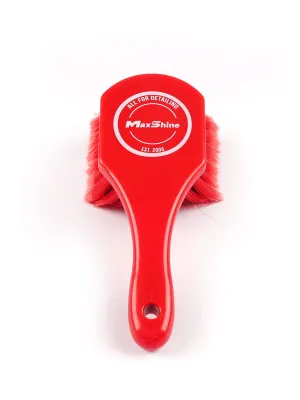 MAXSHINE Szczotka Premium Długa Z Mikrofibrą Red
