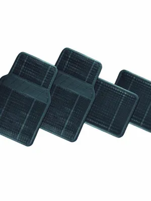 FERAL Dywaniki Slim Line 4Szt Gumowe Czarne