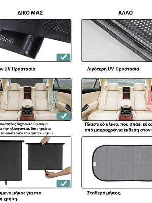 FERAL Osłona Przeciwsłoneczna Na Szybę Tył 50X55Cm