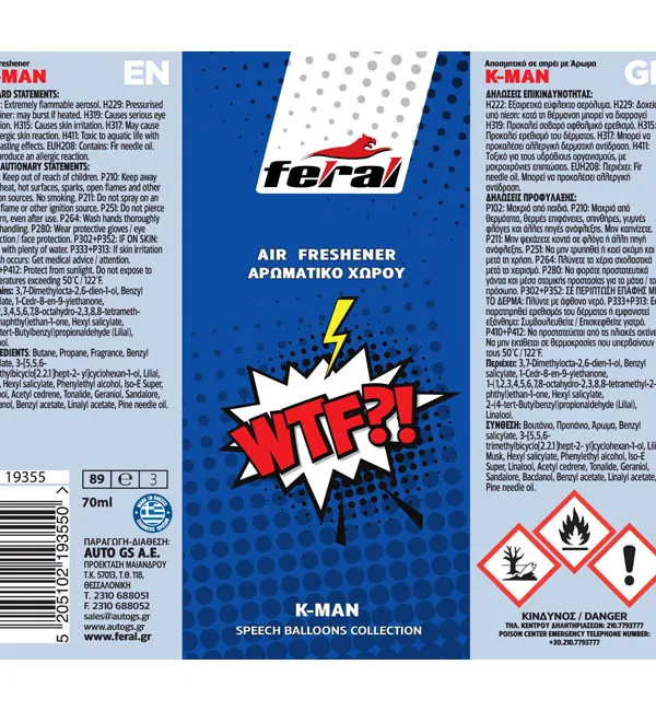 Produkt FERAL Zapach Freshener Spray Wtf 70ml  Zdjęcie